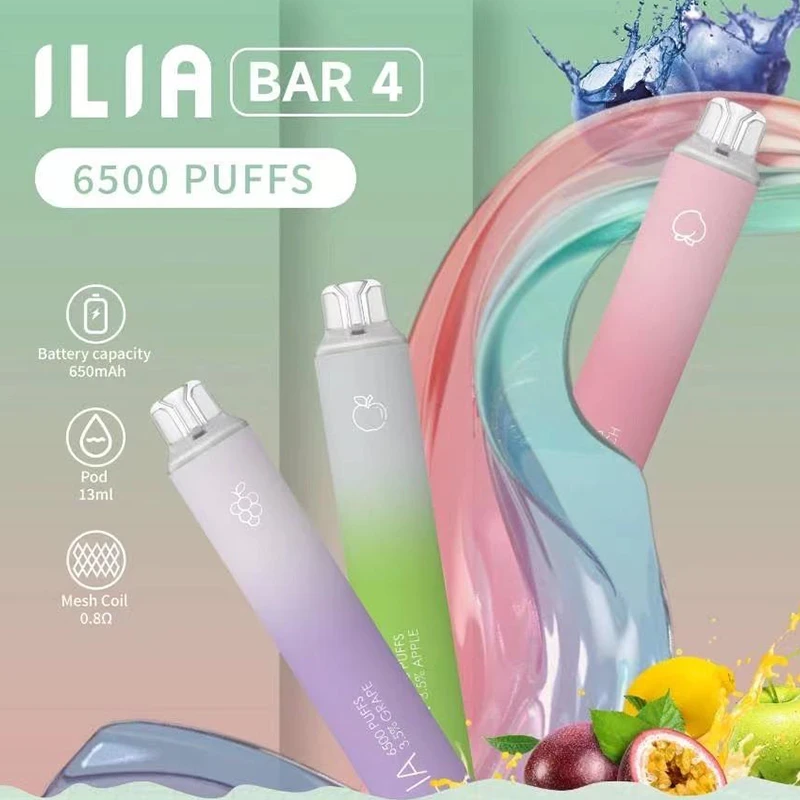 ILIA 哩亞 Bar4 一次性電子煙 6500口